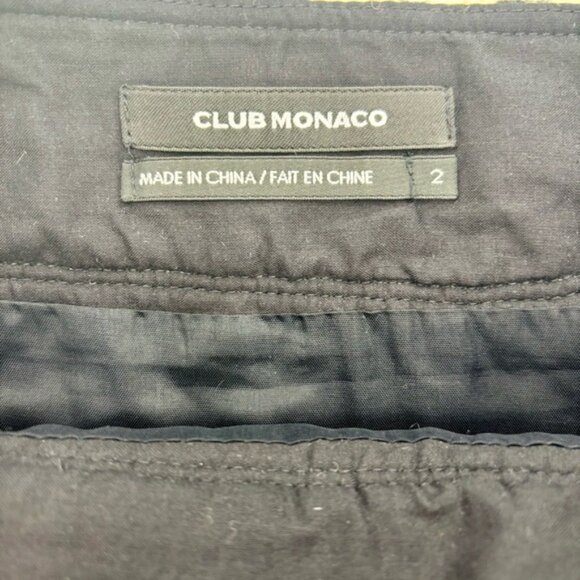 Club Monaco Skirt Womens Size 2 White Black Houndstooth Wool Blend - Picture 8 of 10